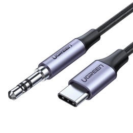 Kabel UGREEN AV143 USB-C-jack 3,5mm 1m (czarny)