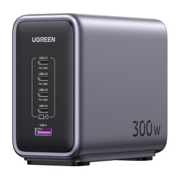 Ładowarka sieciowa UGREEN CD333 Nexode 300W + kabel USB-C (czarny)