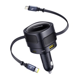 Ładowarka samochodowa BASEUS Enjoyment Max 90W USB-C/Lightning (czarna)