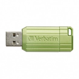 VERBATIM USB FLASH DISK, USB 2.0, 128GB, STORE,N,GO PINSTRIPE, ZIELONY, 49462, DO ARCHIWIZACJI DANYCH
