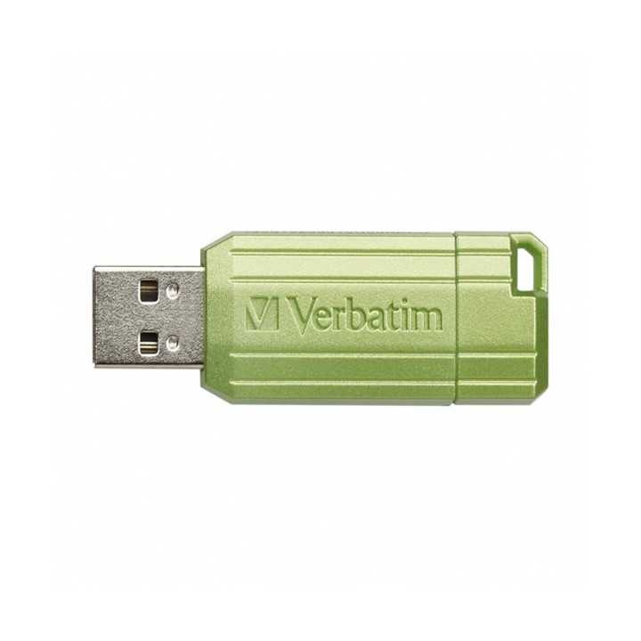 VERBATIM USB FLASH DISK, USB 2.0, 128GB, STORE,N,GO PINSTRIPE, ZIELONY, 49462, DO ARCHIWIZACJI DANYCH
