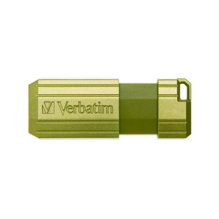 VERBATIM USB FLASH DISK, USB 2.0, 32GB, STORE,N,GO PINSTRIPE, ZIELONY, 49958, DO ARCHIWIZACJI DANYCH
