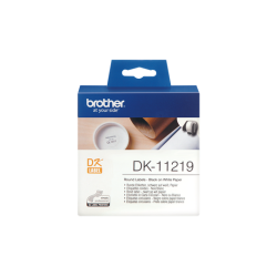 TASIEMKA ORYGINALNA CZARNY/BIAŁE BROTHER DK11219 12MM