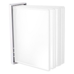 SYSTEM PREZENTACYJNY NAŚCIENNY Z 10 PANELAMI A4 LEVIATAN BIAŁY