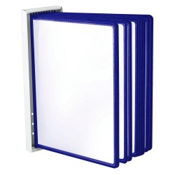 SYSTEM PREZENTACYJNY NAŚCIENNY Z 10 PANELAMI A4 LEVIATAN NIEBIESKI