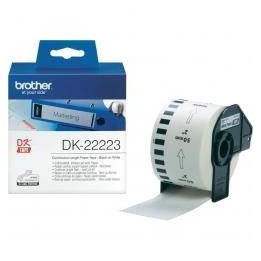 TASIEMKA ORYGINALNA CZARNY/BIAŁE BROTHER DK22223 50MM X 30.48 M