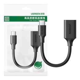 Adapter UGREEN USB-A-USB-C USB 3.0 OTG 15cm (czarny)