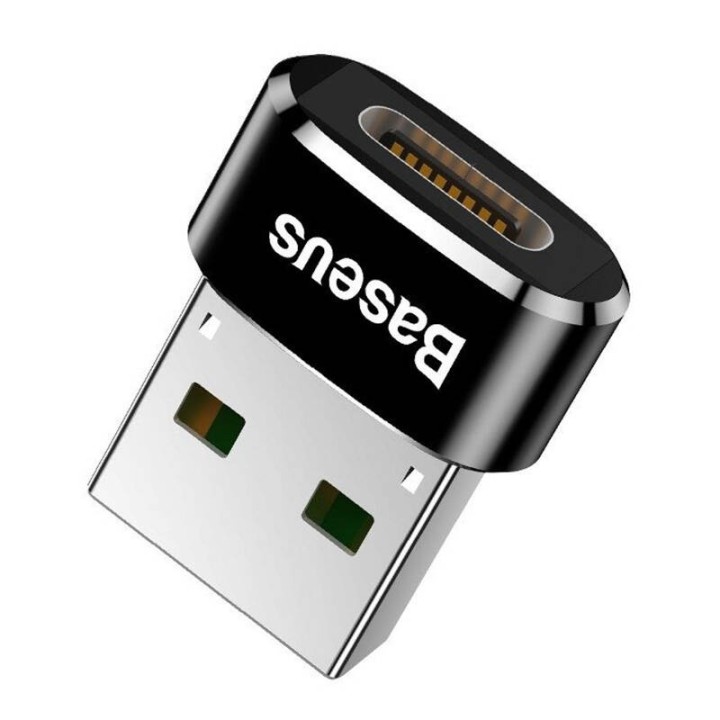 ADAPTER USB-C DO USB-A BASEUS 3A (CZARNY)