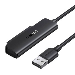 Adapter UGREEN CM321 USB-A-SATA 2.5" 50cm (czarny)