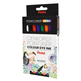 CIENKOPIS PENTEL POINTLINER S40-ST6PL 6 KOLORÓW 0.4 MM 6 SZT.