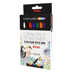 CIENKOPIS PENTEL POINTLINER S40-ST6PL 6 KOLORÓW 0.4 MM 6 SZT.