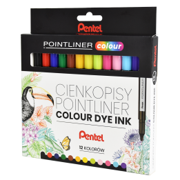 CIENKOPIS PENTEL POINTLINER S40-ST12PL 12 KOLORÓW 0.4 MM 12 SZT.