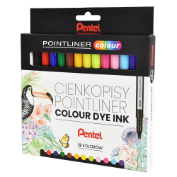 CIENKOPIS PENTEL POINTLINER S40-ST12PL 12 KOLORÓW 0.4 MM 12 SZT.