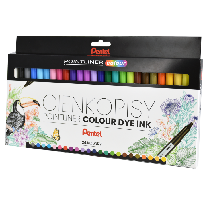 CIENKOPIS PENTEL POINTLINER S40-ST24PL 24 KOLORY 0.4 MM 24 SZT.