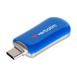 VERBATIM USB FLASH DISK, USB C, 128GB, PLECTRA, NIEBIESKI, 30233, USB C