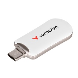 VERBATIM USB FLASH DISK, USB C, 512GB, PLECTRA, BIAŁY, 30231, USB C