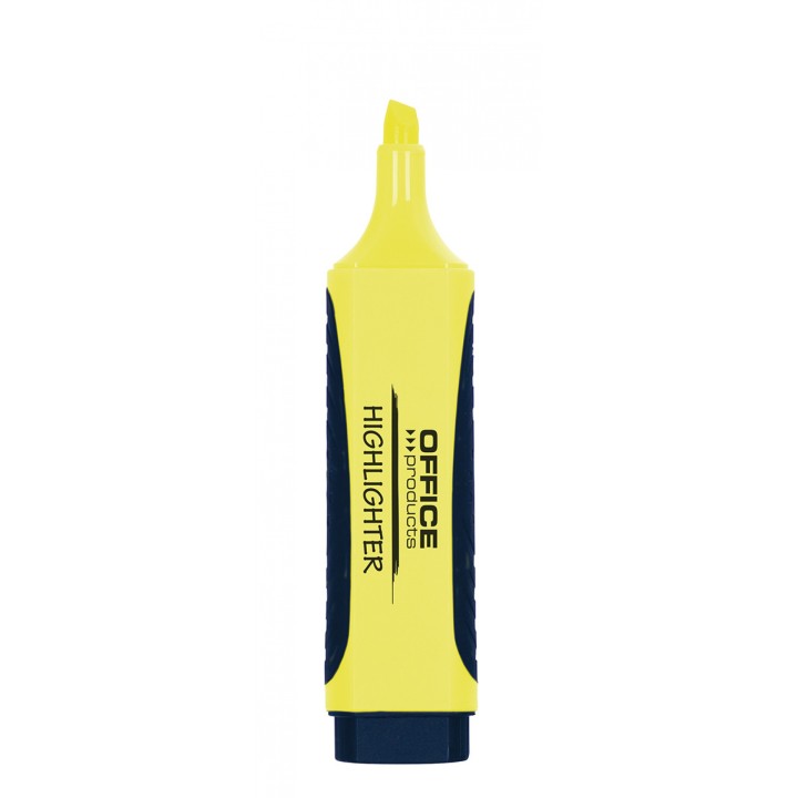 ZAKREŚLACZ OFFICE PRODUCTS Z GUMOWYM UCHWYTEM ŻÓŁTY 2-5MM