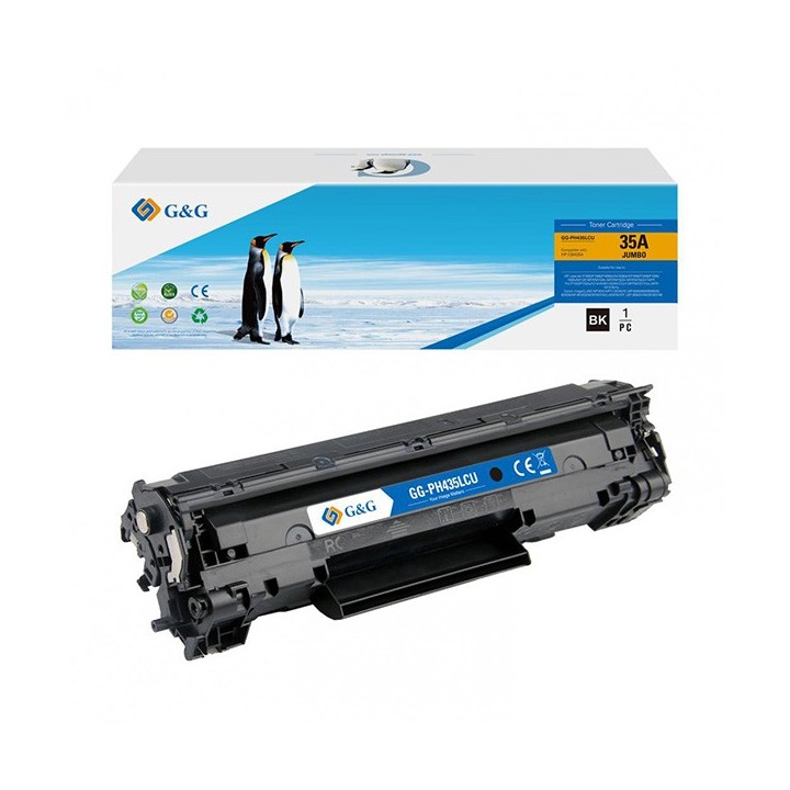 G&G KOMPATYBILNY TONER Z HP CE285A, CB435A, CB436A, CE278A, CANON CRG128, 7, NT-PH435LCU, BLACK, 3000S