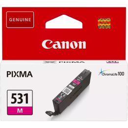 CANON ORYGINALNY INK / TUSZ CLI-531 M, 6120C001, MAGENTA, 191S