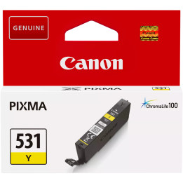 CANON ORYGINALNY INK / TUSZ CLI-531 Y, 6121C001, YELLOW, 191S