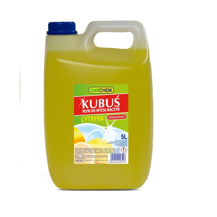 PŁYN DO NACZYŃ KUBUŚ CYTRYNA 5L