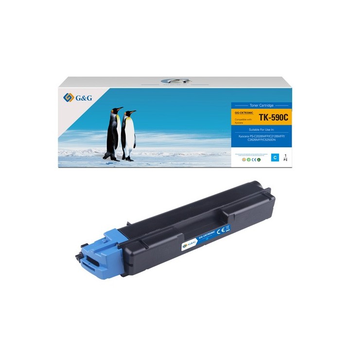 G&G KOMPATYBILNY TONER Z KYOCERA TK590C, NT-CKTK590C, CYAN, 5000S