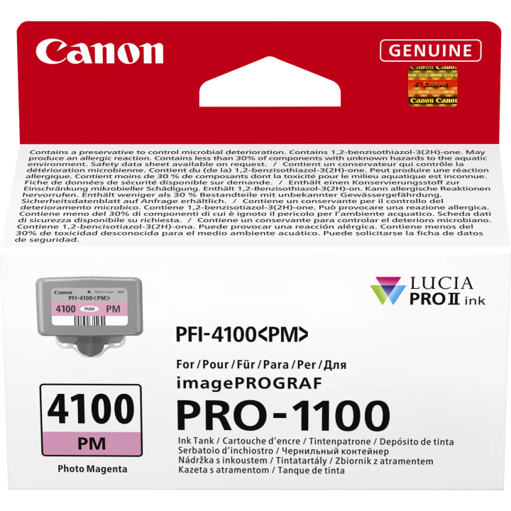 CANON ORYGINALNY INK / TUSZ PFI-4100 PM, 6782C001, PHOTO MAGENTA, 80ML