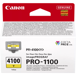 CANON ORYGINALNY INK / TUSZ PFI-4100 Y, 6780C001, YELLOW, 80ML