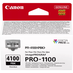 CANON ORYGINALNY INK / TUSZ PFI-4100 PBK, 6777C001, PHOTO BLACK, 80ML