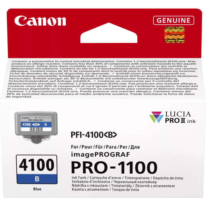 CANON ORYGINALNY INK / TUSZ PFI-4100 B, 6786C001, BLUE, 80ML