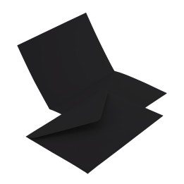KOPERTA C6 NK EMERSON CZARNY 114X162/105X148 KOPERTA:130G, KARTECZKA:210G 25 SZT.