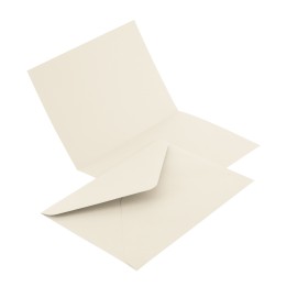 KOPERTA C6 NK EMERSON KREMOWY BIAŁY/ŚNIEŻNA BIEL 114X162/105X148 KOPERTA: 120G, KARTECZKA: 250G 50 SZT.