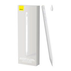Rysik aktywny BASEUS Stylus ze wskaźnikiem baterii (biały)