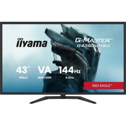 IIYAMA MONITOR G-MASTER 42.5 CALA G4380UHSU-B2 4K,VA,2XHDMI,2XDP,0,3MS,144HZ,550CD, 4000:1, USB HUBX4, 2X7W,