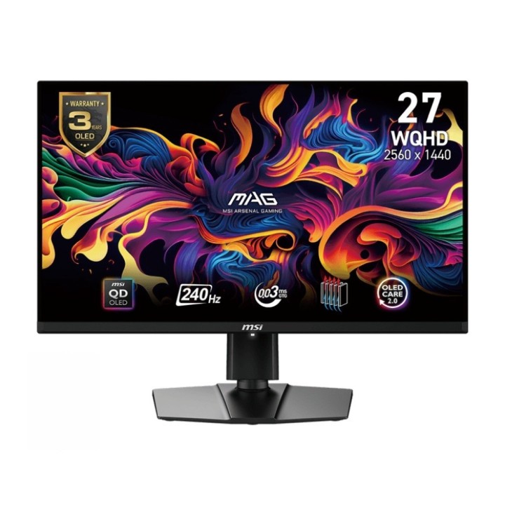 MSI MONITOR 26.5 CALA MAG 271QPX QD-OLED E2 LED/WQHD/FLAT/240HZ/CZARNY