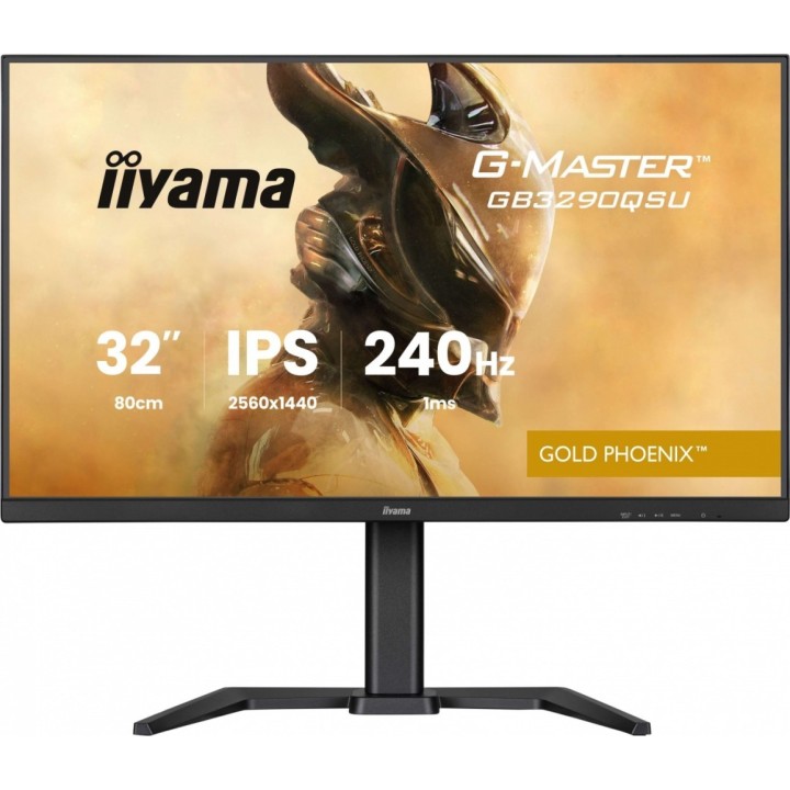 IIYAMA MONITOR 32 CALE GB3290QSU-B1 1MS,IPS,240HZ,2XHDMI,DP,400CD,1000:1, USB HUBX4, 2X2W, HAS,