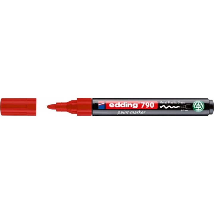 MARKER OLEJOWY EDDING 790 CZERWONY 2-3MM