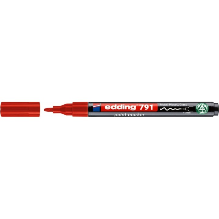 MARKER OLEJOWY EDDING 791 CZERWONY 1-2MM
