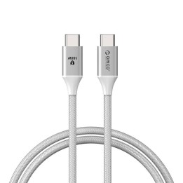 KABEL DO ŁADOWANIA ORICO 100W USB-C DO USB-C (BIAŁY)