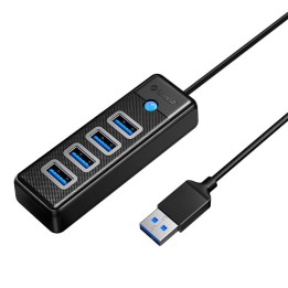 Hub USB ORICO PW4U-U3-015 4-portowy 0.15m (czarny)