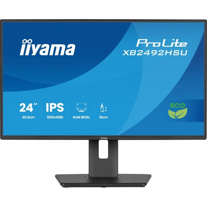 IIYAMA MONITOR 24 CALI XB2492HSU-B1 IPS,FHD,HDMI,DP,120HZ,300CD,4MS, CIENKIE RAMKI, 1500:1, ERP B, USB HUBX2