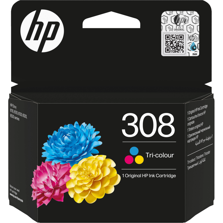 HP ORYGINALNY INK / TUSZ 7FP20UE, HP 308, TRI-COLOUR, 120S