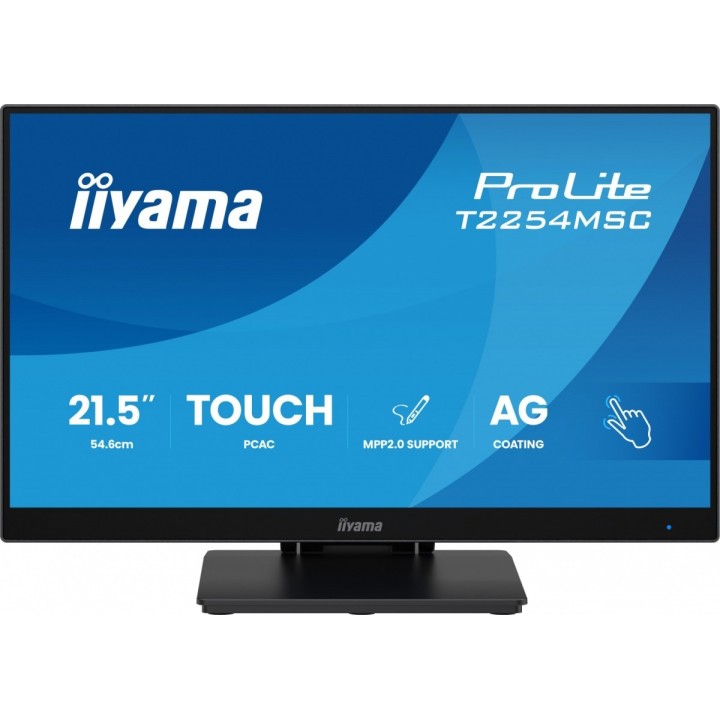 IIYAMA MONITOR 24 CALE T2254MSC-B2AG POJ.10PKT.IPS,POWŁOKA AG, 300CD, FHD, HDMI,DP,2XUSB,7H