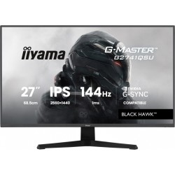 IIYAMA MONITOR 27 CALI G2741QSU-B1 IPS,QHD,144HZ,1MS,2XUSB ADAPTIVE G-SYNC,HDMI,DP,350CD,