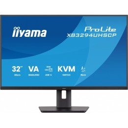IIYAMA MONITOR 31,5 CALA XB3294UHSCP-B1.4K,VA,2XHDMI,DP,USB-C DOCK 95W, PIP,RJ45, 400CD, 2MS, 4XUSB, KVM,SYNC,2X5W, HAS (150) PI