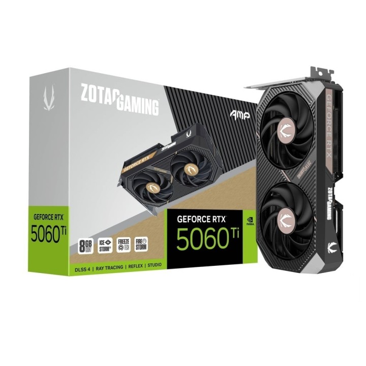 ZOTAC KARTA GRAFICZNA GEFORCE RTX 5060 TI 8GB AMP GDDR7 128BIT 3DP/HDMI