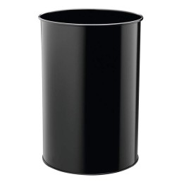 KOSZ NA ŚMIECI METALOWY / OKRĄGŁY 30L DURABLE 330301 CZARNY