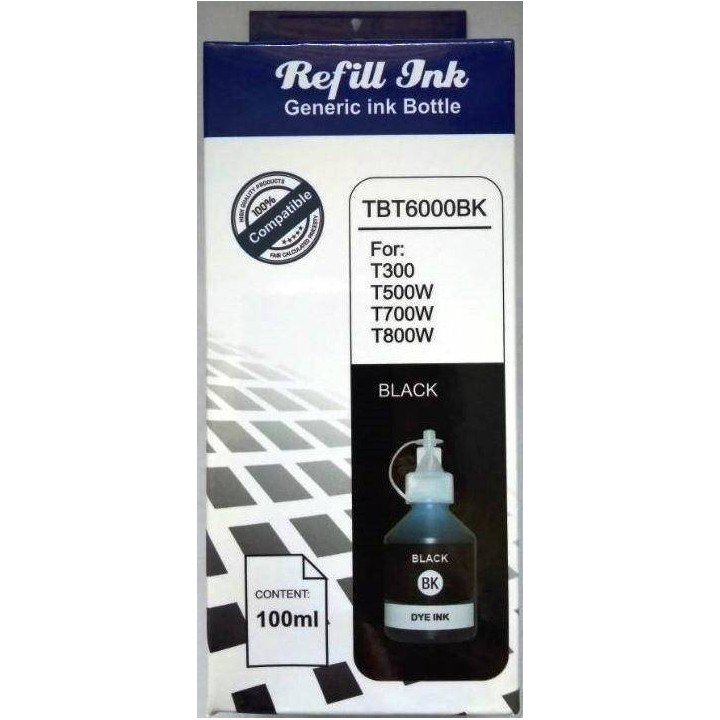 TUSZ ZAMIENNY ORINK BT6000BK CZARNY 100 ML BULK (BEZ PUDEŁKA) ATR-1063
