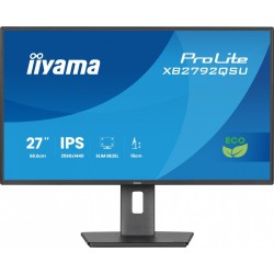 IIYAMA MONITOR 27 CALI XB2792QSU-B1 IPS,QHD, HAS (150) PIVOT, 120HZ,HDMI,DP, 350CD,1500:1, CIENKIE RAMKI, 2XUSB 3.2, ERP B