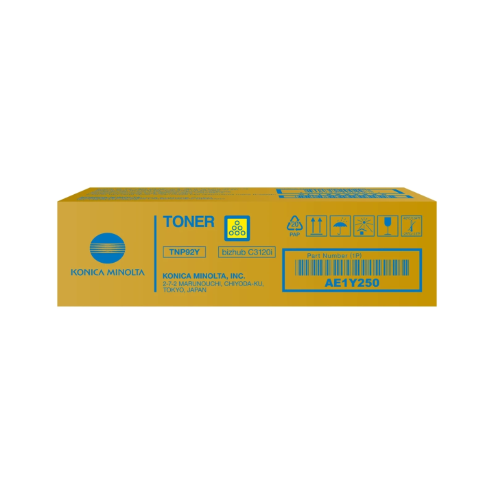 TONER ORYGINALNY KONICA MINOLTA TNP-92Y AE1Y250 ŻÓŁTY 4000 STRON